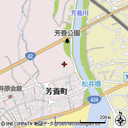 和歌山県田辺市芳養町989周辺の地図