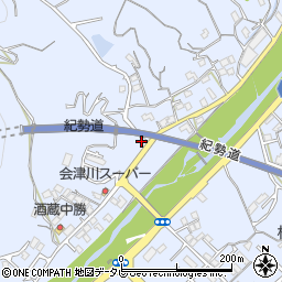 和歌山県田辺市秋津町1386周辺の地図