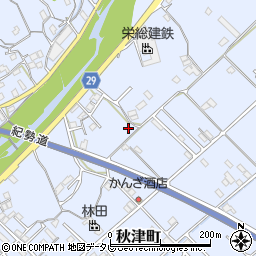 和歌山県田辺市秋津町319-6周辺の地図