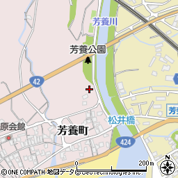 和歌山県田辺市芳養町1018周辺の地図