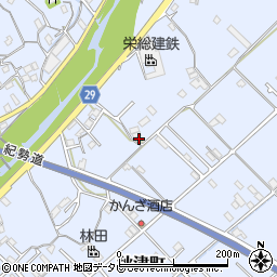 和歌山県田辺市秋津町347-1周辺の地図