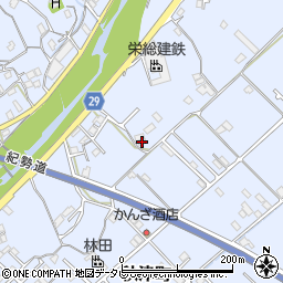 和歌山県田辺市秋津町347-4周辺の地図