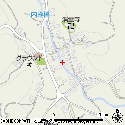 福岡県福津市内殿638周辺の地図
