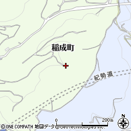 和歌山県田辺市稲成町1365周辺の地図