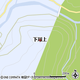 和歌山県田辺市下川上周辺の地図