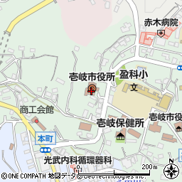 長崎県壱岐市周辺の地図
