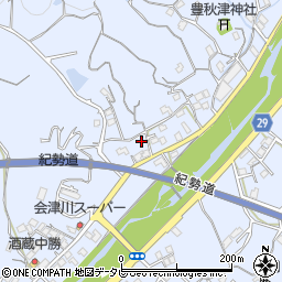 和歌山県田辺市秋津町1400周辺の地図