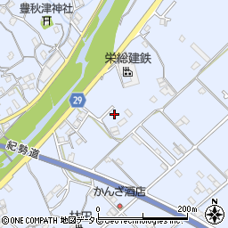 和歌山県田辺市秋津町343-9周辺の地図