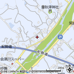 和歌山県田辺市秋津町1461-4周辺の地図
