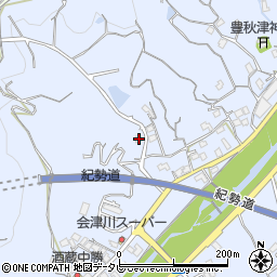 和歌山県田辺市秋津町1376-1周辺の地図