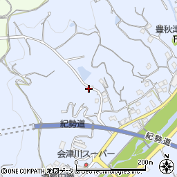 和歌山県田辺市秋津町1380周辺の地図