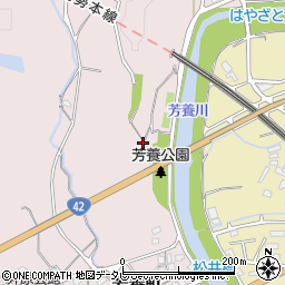 和歌山県田辺市芳養町1656周辺の地図