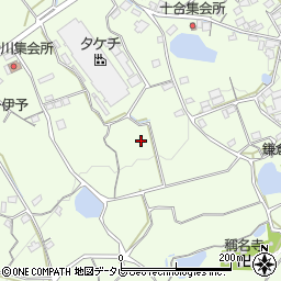 愛媛県伊予市上吾川周辺の地図