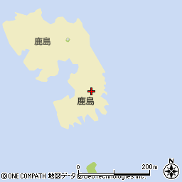 鹿島明神周辺の地図