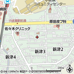 アメニティー小波瀬事務所周辺の地図