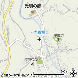 福岡県福津市内殿539-16周辺の地図