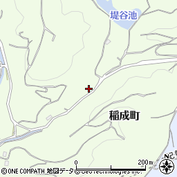 和歌山県田辺市稲成町1387周辺の地図