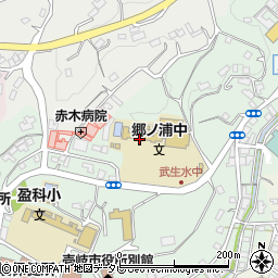 壱岐市立郷ノ浦中学校周辺の地図