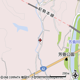 和歌山県田辺市芳養町700周辺の地図