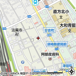 ひしや染物店周辺の地図