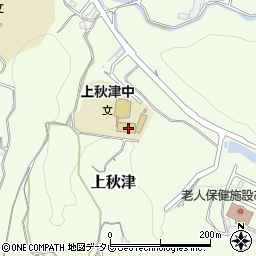 田辺市立上秋津中学校周辺の地図