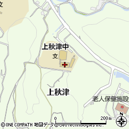 田辺市立上秋津中学校周辺の地図