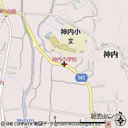 神内小学校周辺の地図