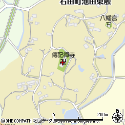 傳記襌寺周辺の地図