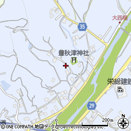 和歌山県田辺市秋津町1550-2周辺の地図