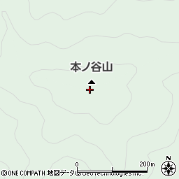 本ノ谷山周辺の地図