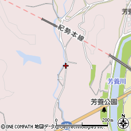 和歌山県田辺市芳養町694周辺の地図