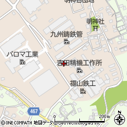 福岡県直方市上新入周辺の地図