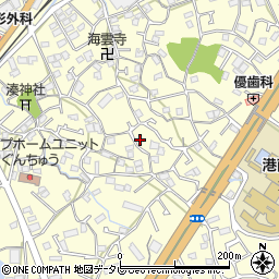 愛媛県伊予市米湊周辺の地図