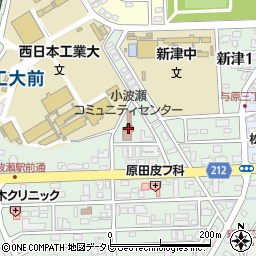 小波瀬コミュニティセンター周辺の地図
