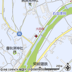 和歌山県田辺市秋津町1654-13周辺の地図