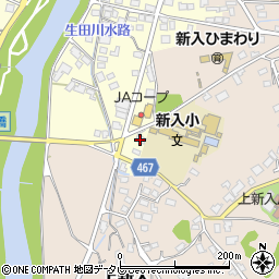 福岡県直方市下新入21周辺の地図
