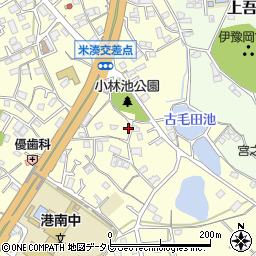 愛媛県伊予市米湊190-6周辺の地図