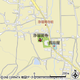 医王山浄瑠璃寺周辺の地図