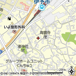 愛媛県伊予市米湊921周辺の地図