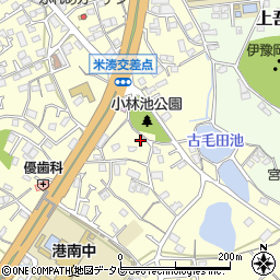 愛媛県伊予市米湊190-1周辺の地図