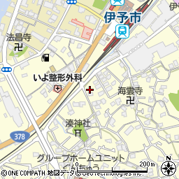 愛媛県伊予市米湊892周辺の地図