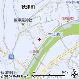和歌山県田辺市秋津町1754-2周辺の地図