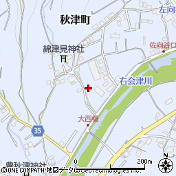 和歌山県田辺市秋津町1750周辺の地図