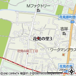 福岡県福津市花見の里3丁目周辺の地図