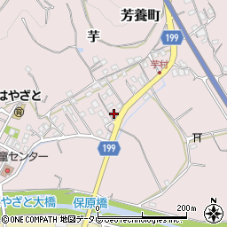 和歌山県田辺市芳養町1886周辺の地図