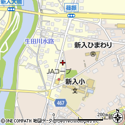 福岡県直方市下新入29周辺の地図