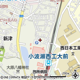 福岡県京都郡苅田町新津周辺の地図