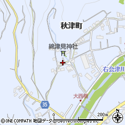 和歌山県田辺市秋津町1716-7周辺の地図
