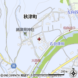 和歌山県田辺市秋津町1752周辺の地図