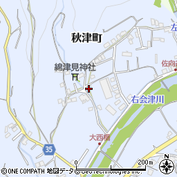 和歌山県田辺市秋津町1747周辺の地図